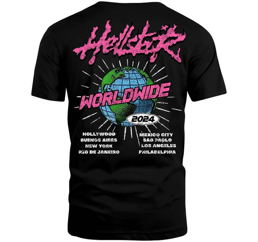 Hellstar 2 Sides Worldwide 2024 Graphic Print T-Shirt