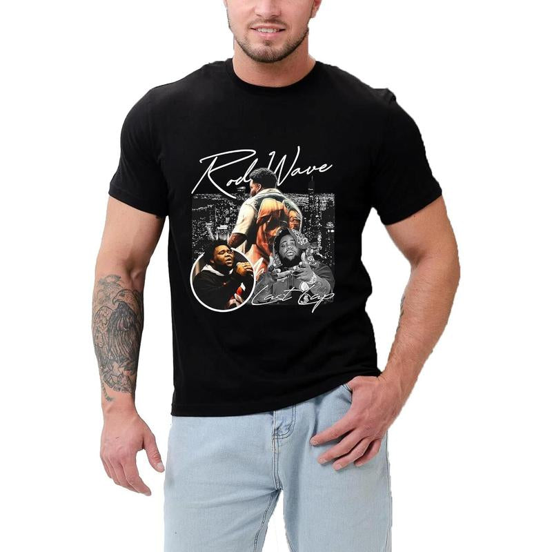 Suvirtuallordshop Men Rod Last Lap Tour 2024 Wave T-Shirt Fashion Cotton Shirts Music Fans Tshirts Short Sleeve Shirt Women