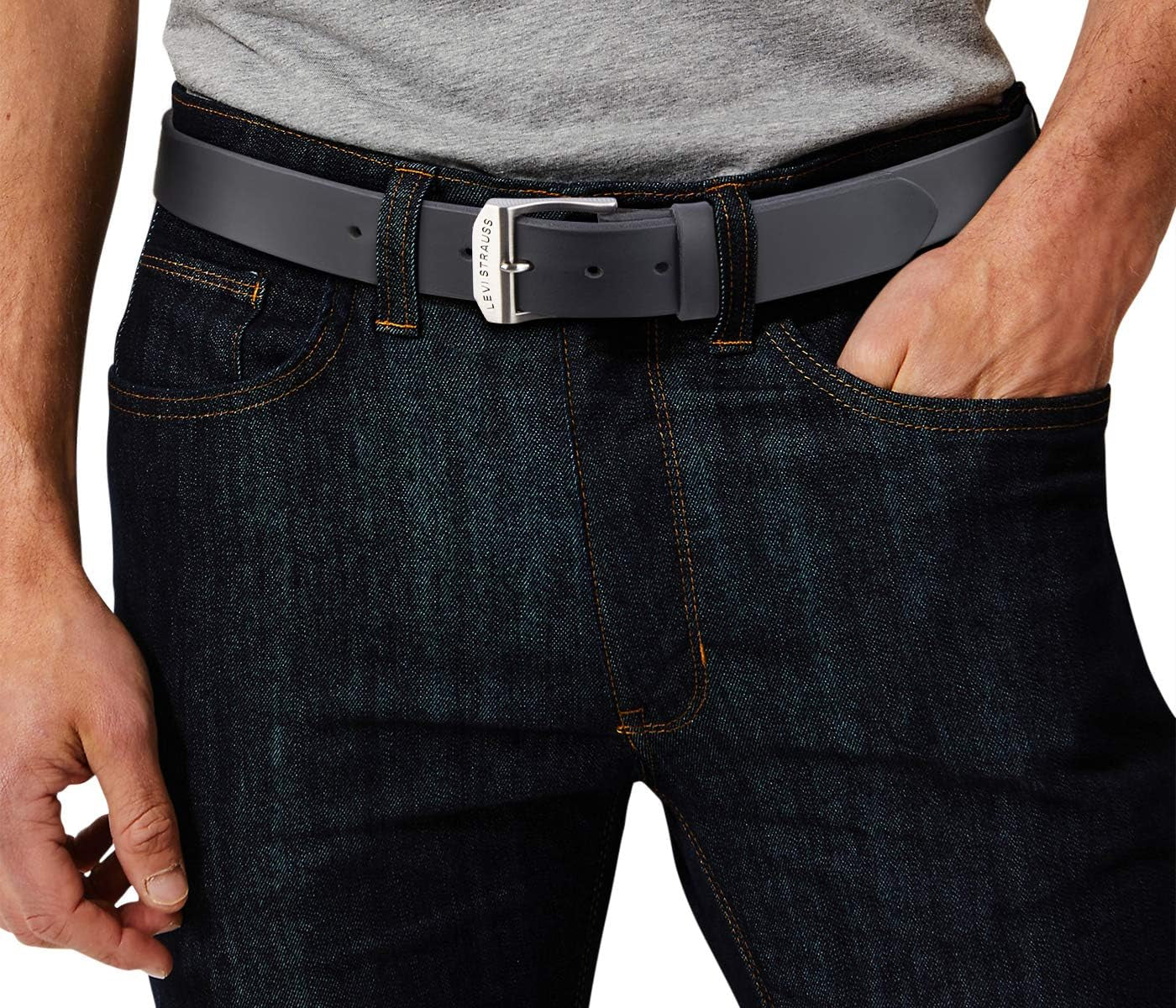 Levi’S Men’S Casual Everyday Leather Jean Belt