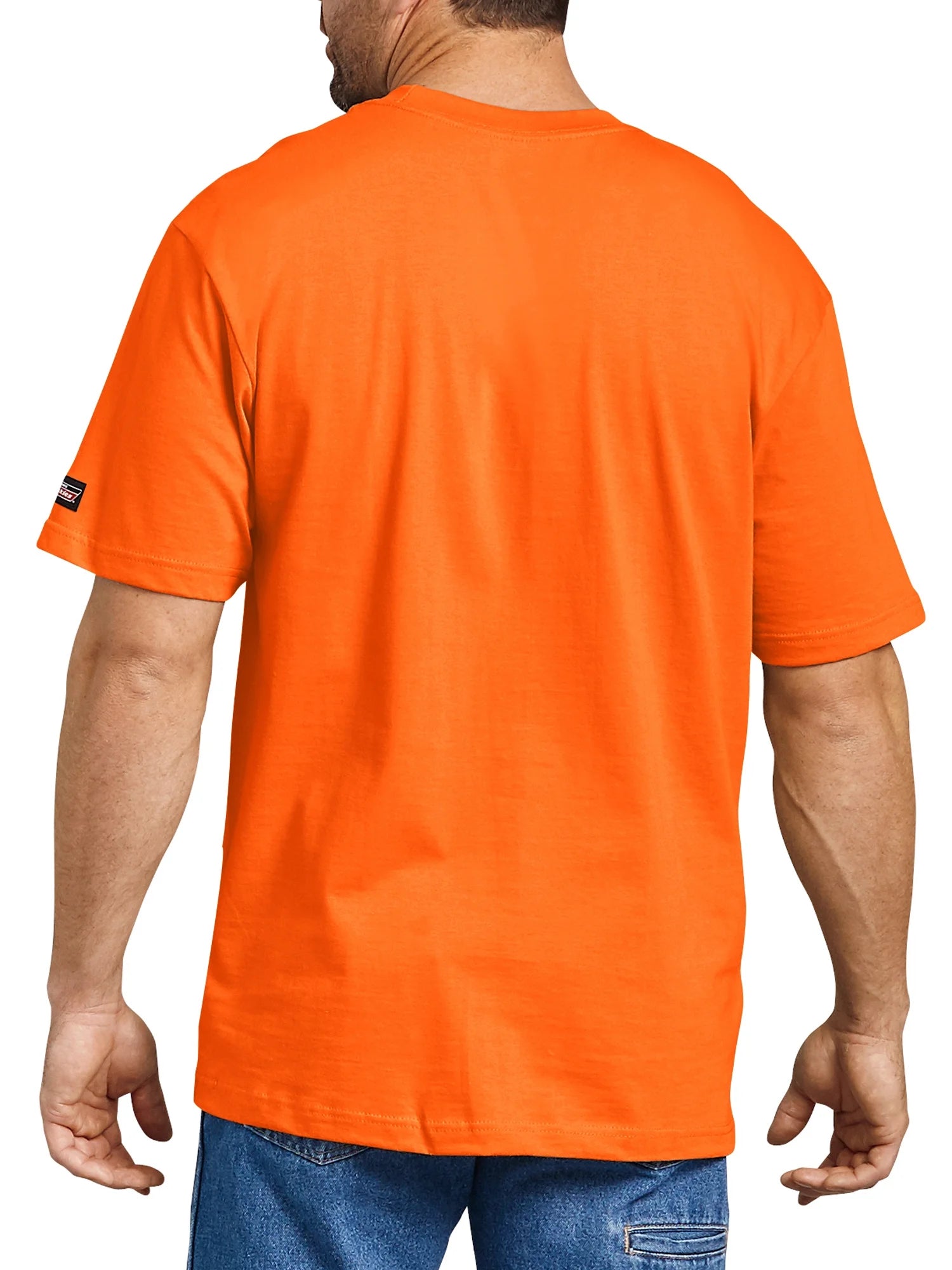 Mens and Big Mens Enhanced Visibility Short Sleeve Heavyweight Pocket T-Shirt