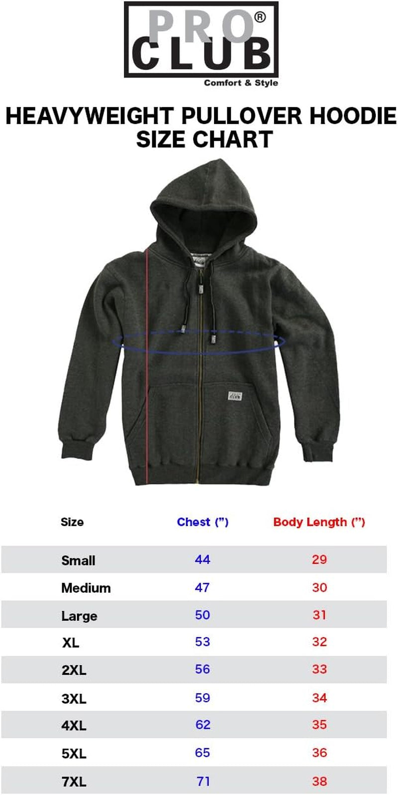 Men'S Heavyweight Full Zip Fleece Hoodie