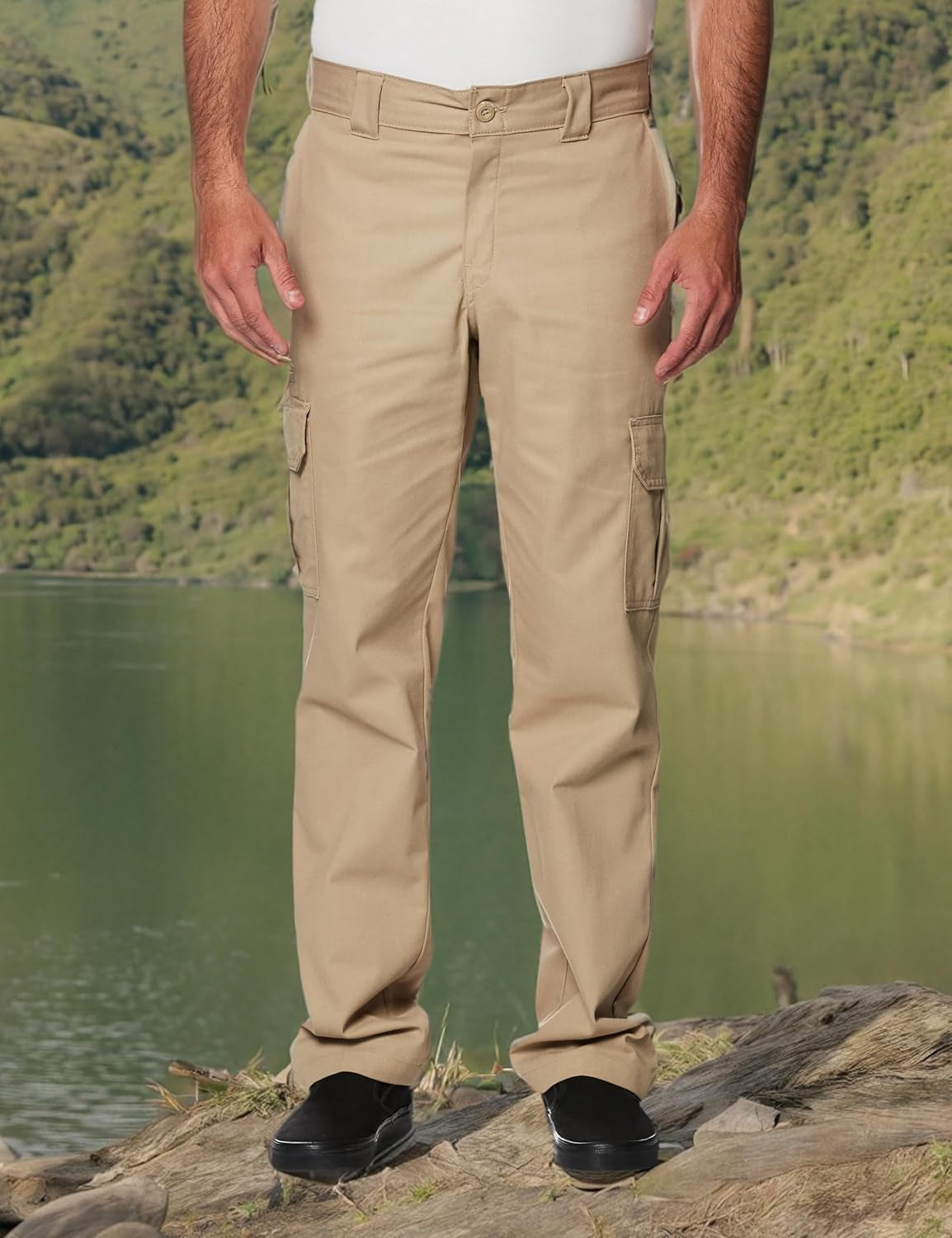 Men'S Regular Straight Stretch Twill Cargo Pant Big